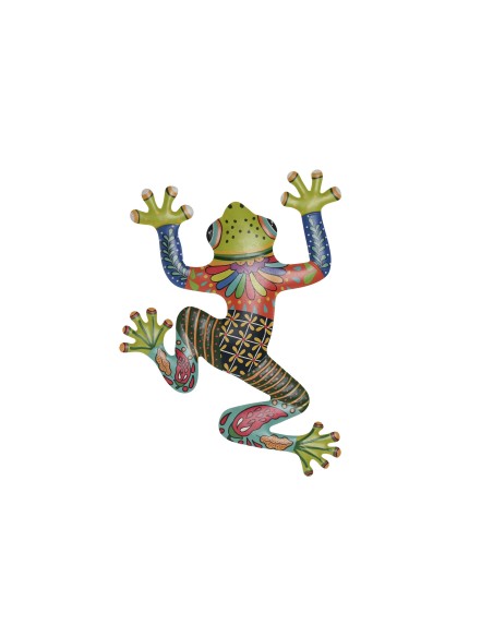 DECORACION PARED METAL 36X2X46 RANA MATE