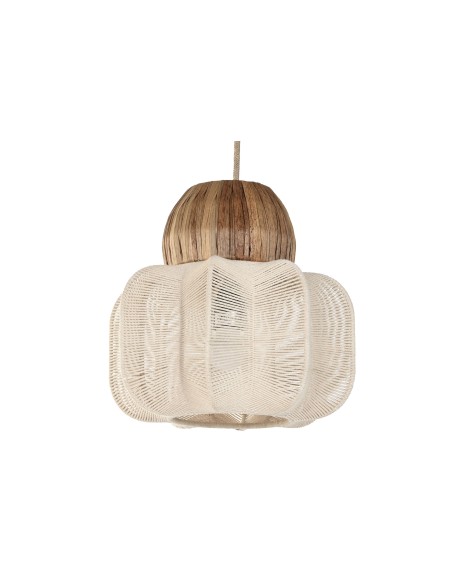 LAMPARA TECHO ALGODON SEAGRASS 31X31X30 NATURAL
