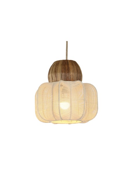 LAMPARA TECHO ALGODON SEAGRASS 31X31X30 NATURAL