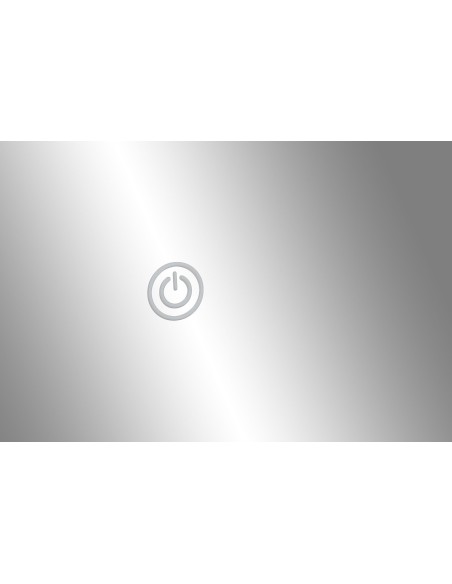 ESPEJO LED ALUMINIO 80X0,5X80 TACTIL DORADO