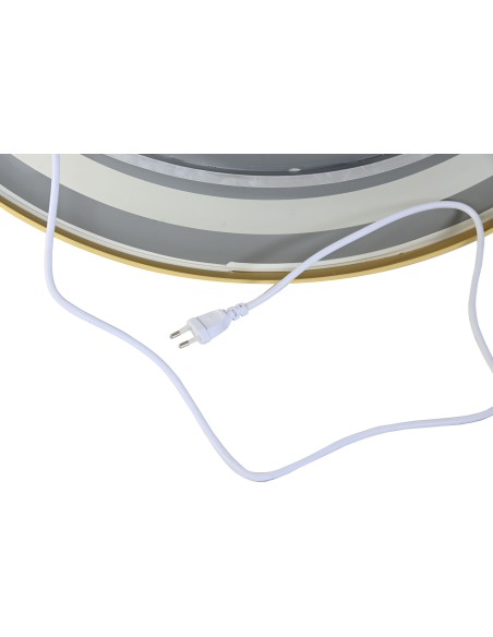 ESPEJO LED ALUMINIO 80X0,5X80 TACTIL DORADO