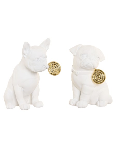 FIGURA RESINA 17X17X25 PERRO 2 SURT.