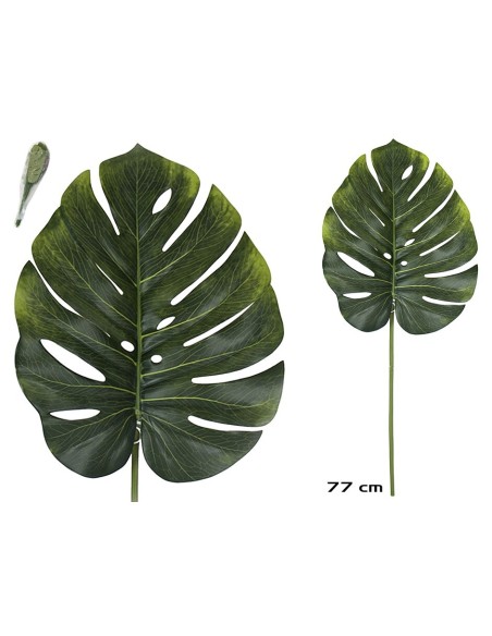 VARA HOJA MONSTERA-77 CM