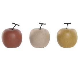 DECORACION PORCELANA 9X9X11 MANZANA MATE 3 SURT.