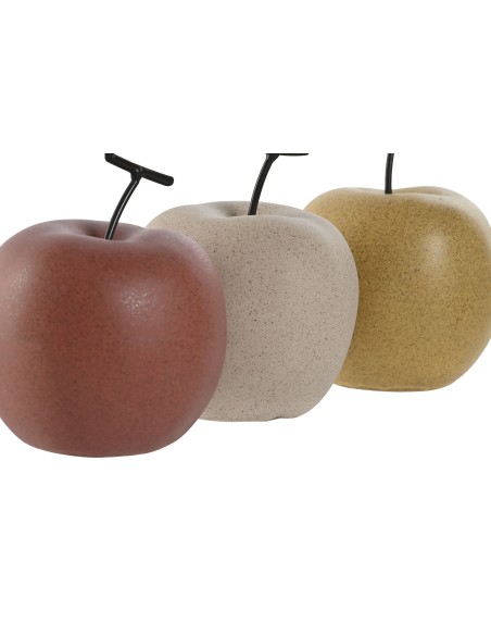 DECORACION PORCELANA 9X9X11 MANZANA MATE 3 SURT.