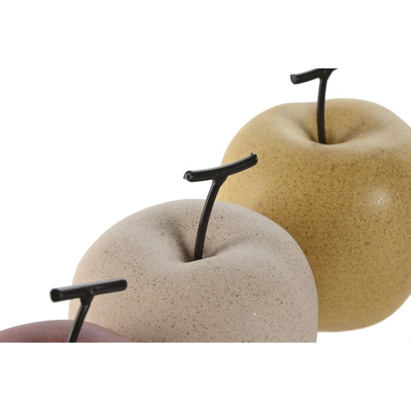 DECORACION PORCELANA 9X9X11 MANZANA MATE 3 SURT.