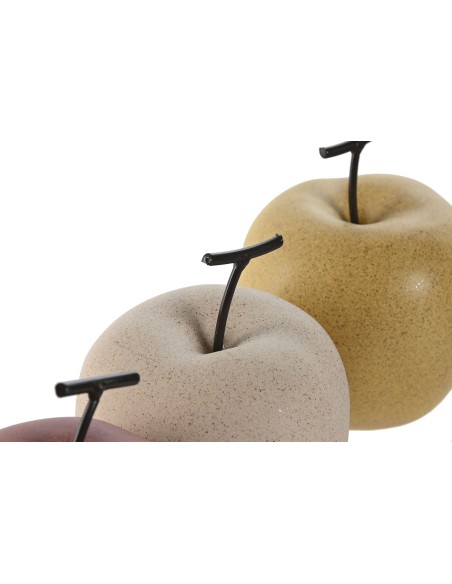 DECORACION PORCELANA 9X9X11 MANZANA MATE 3 SURT.