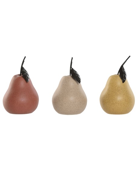 DECORACION PORCELANA 8X8X14 PERA MATE 3 SURT.