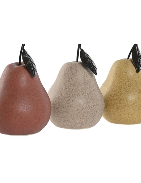 DECORACION PORCELANA 8X8X14 PERA MATE 3 SURT.