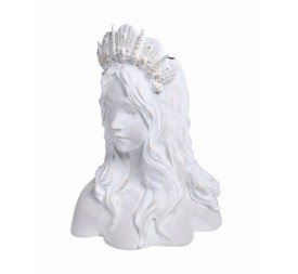 MACETERO BUSTO MUJER  BLANCO 31X23 H41