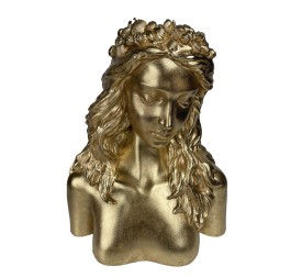 MACETERO BUSTO MUJER ORO 48X33 H57