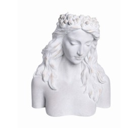 MACETERO MUJER BUSTO  BLANCO 48X33 H57