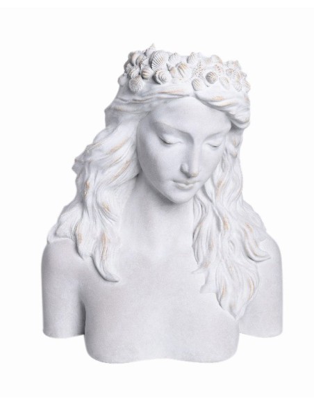 MACETERO MUJER BUSTO  BLANCO 48X33 H57