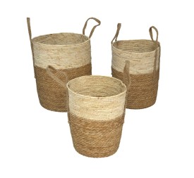 SET 3 CESTAS CUENCA 40X46CM C/ASAS