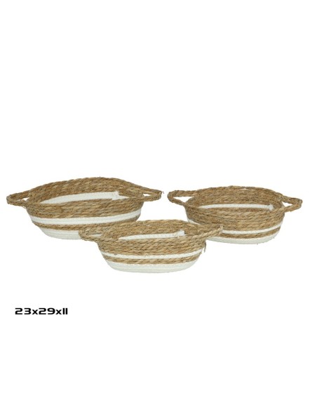 SET 3 CESTAS CON ASAS CALI 29X23X11CM