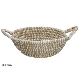 CESTA CIPRES 33 CM BLANCA