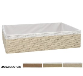 CESTA NAYA NATURAL 39X28X9CM 3 SURTIDOS