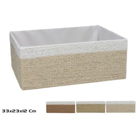 CESTA NAYA NATURAL 33X23X12CM 3 SURTIDOS