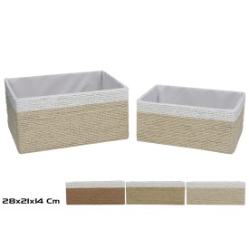SET 2 CESTAS NAYA NATURAL 2 SURT 28X21X14 CM