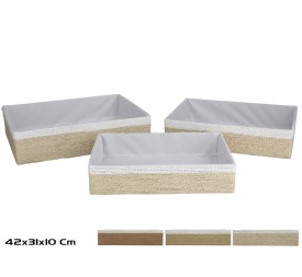 SET 3 CESTAS NAYA 3 TAM NATURAL 42X31X10 CM