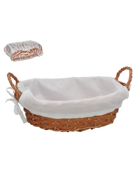 CESTA ASAS ARTEMISA 26X20X12.5CM OVAL