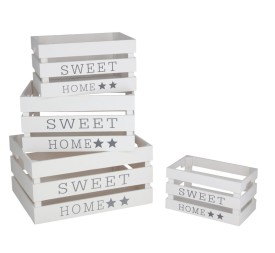 SET 4 CAJAS LUSA 40X30X20 BLANCA