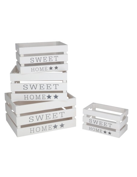 SET 4 CAJAS LUSA 40X30X20 BLANCA