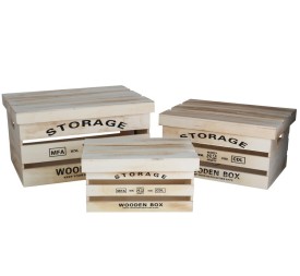 SET 3 CAJAS LUSA C/TAPA 41X31X23 NATURAL