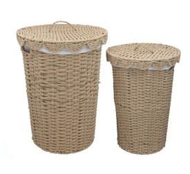 SET 2 PONGOTODOS ALONE MARRON 37X37X50CM