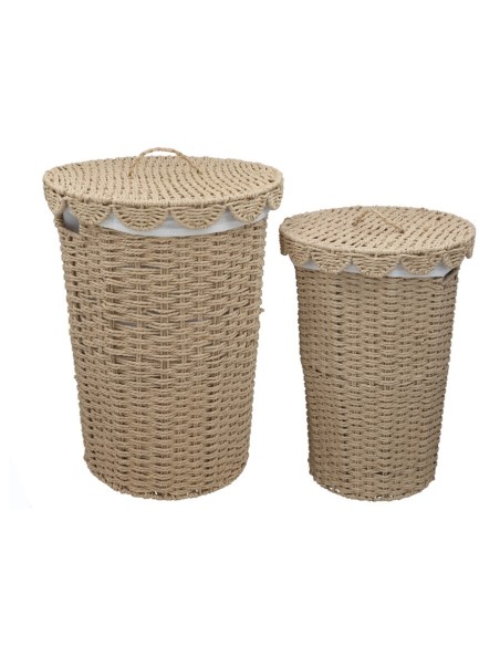 SET 2 PONGOTODOS ALONE MARRON 37X37X50CM