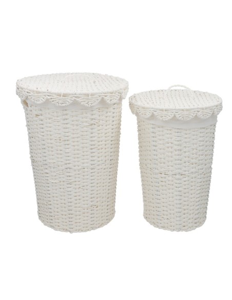 SET 2 PONGOTODOS ALONE BLANCO 37X37X50CM