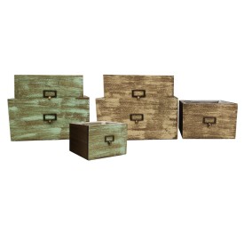 SET 3 CAJON VINTAGE RECTANGULAR 24X16 H16-GR 35X25 H18,5 2 MIX COL