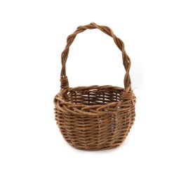 CESTA REDONDA DE SAUCE CON ASA D.20H10/28