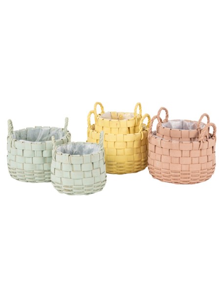 JUEGO 2 CESTOS MADERA REDONDOS 3 MIX COL S D18 H15 - B D24 H16 JUEGO 2 CESTOS MADERA REDONDOS 3 MIX COL S D18 H15 - B D24 H16