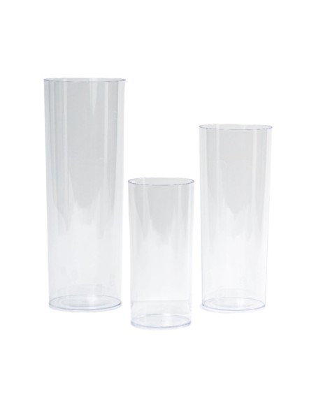 JUEGO 3 FLOREROS TUBO 12 H30 - B D 18 H50