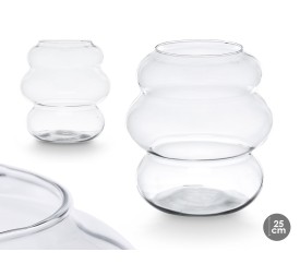 JARRON CRISTAL BURBUJA ANCHO 25CM