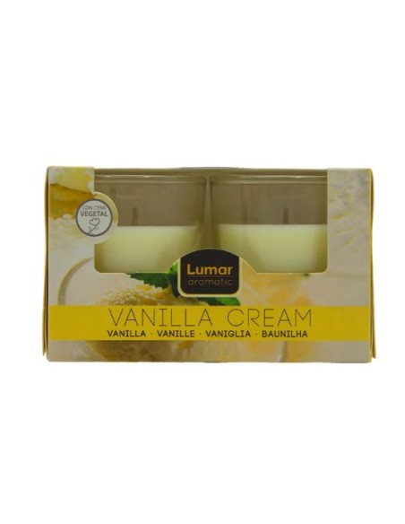 CAJA 2 VASOS PERF. LUMAR AROMATIC VAINILLA