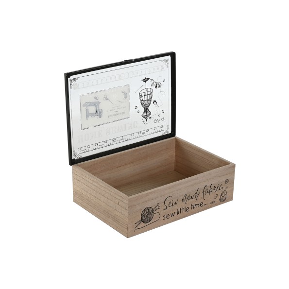 COSTURERO MDF CRISTAL 25X17X8 MAISON NATURAL