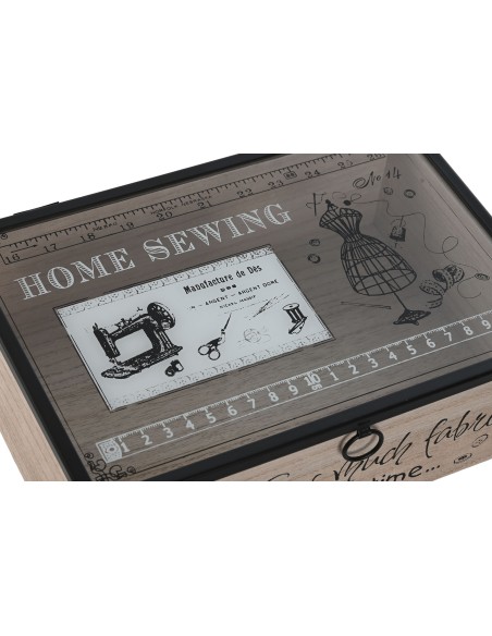 COSTURERO MDF CRISTAL 25X17X8 MAISON NATURAL