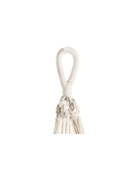 MACETERO MACRAME 30X30X100 COLGANTE BLANCO