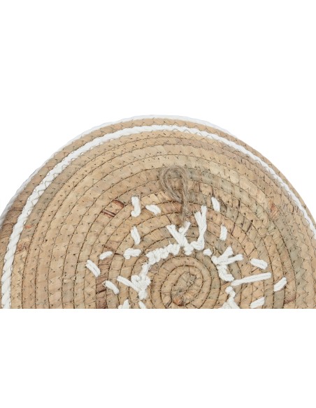 DECORACION PARED SET 3 SEAGRASS ALGODON 45X7X45