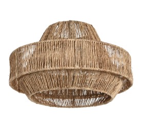 PANTALLA YUTE METAL 33X33X20 NATURAL