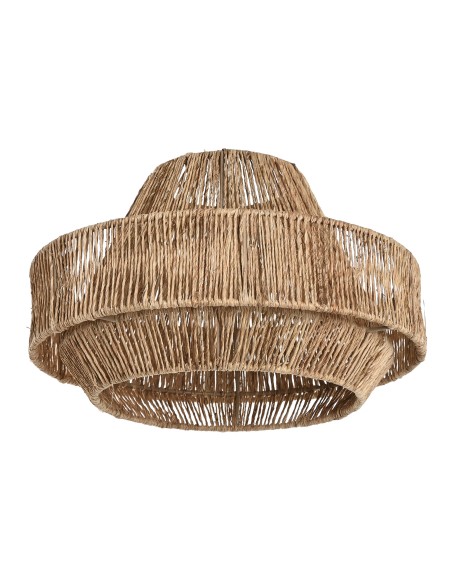 PANTALLA YUTE METAL 33X33X20 NATURAL