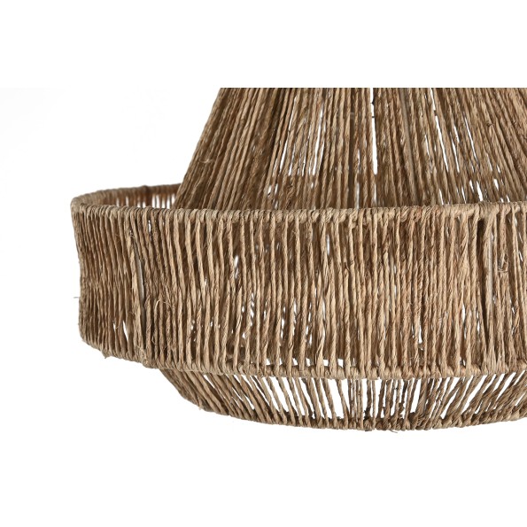 PANTALLA YUTE METAL 33X33X20 NATURAL