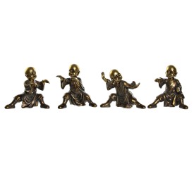 FIGURA RESINA 11,5X9X12 MONJE ENVEJECIDO 4 SURT.