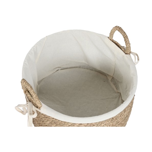 CESTA SET 2 SEAGRASS ALGODON 42X42X32 NATURAL