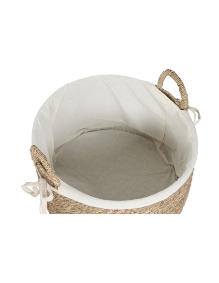 CESTA SET 2 SEAGRASS ALGODON 42X42X32 NATURAL