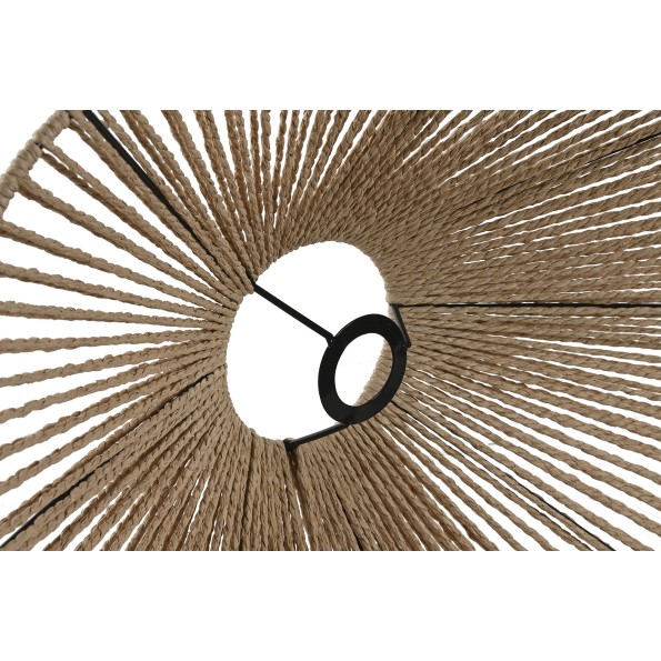 PANTALLA SET 3 FIBRA METAL 80X64X31 NATURAL MARRON