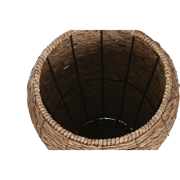 MACETERO SET 3 FIBRA METAL 44X44X60 NATURAL MARRON