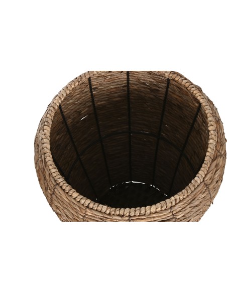 MACETERO SET 3 FIBRA METAL 44X44X60 NATURAL MARRON